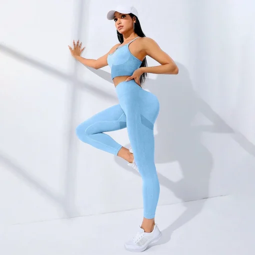 Conjunto de yoga y fitness para mujer 2 piezas