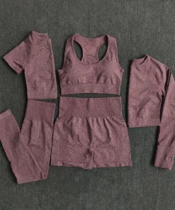 Conjunto deportivo yoga mujer sin costuras 235PCS