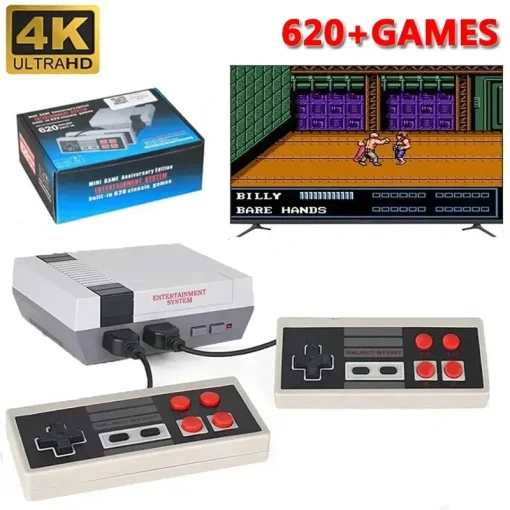 Consola de Juegos Portátil, Mini Retro 620 Juegos