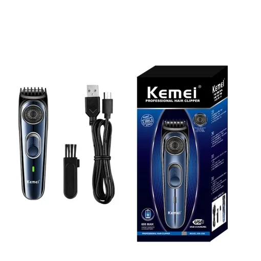 Cortapelos profesional inalámbrico con USB de alta gama Kemei KM-1256