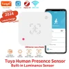 Detector de radar de ondas milimétricas y sensor de presencia humana WiFi Zigbee de Tuya