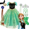 Disfraz de Frozen Elsa Anna de Disney para niñas