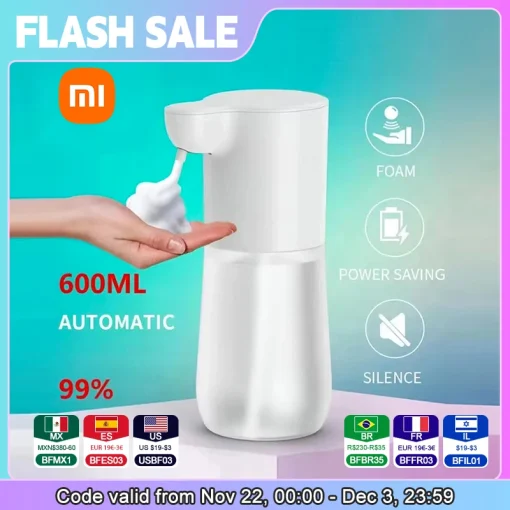 Dispensador de jabón automático Xiaomi 2000mAh USB