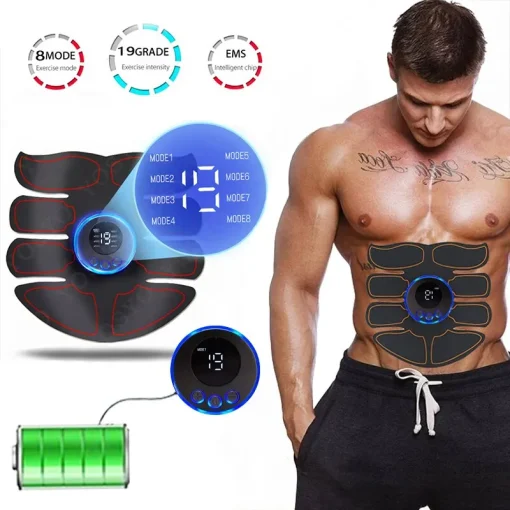 Electroestimulador EMS músculos abdominales