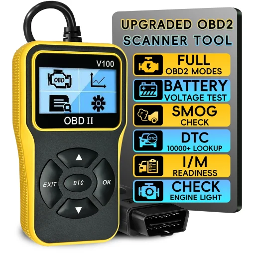 Escáner OBD2, Lector de Códigos de Motor, Restablecimiento