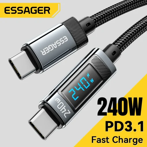 Essager 240W USB-C a USB-C Cable 100W PD