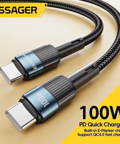 Essager USB tipo C 100 W a USB-C carga rápida