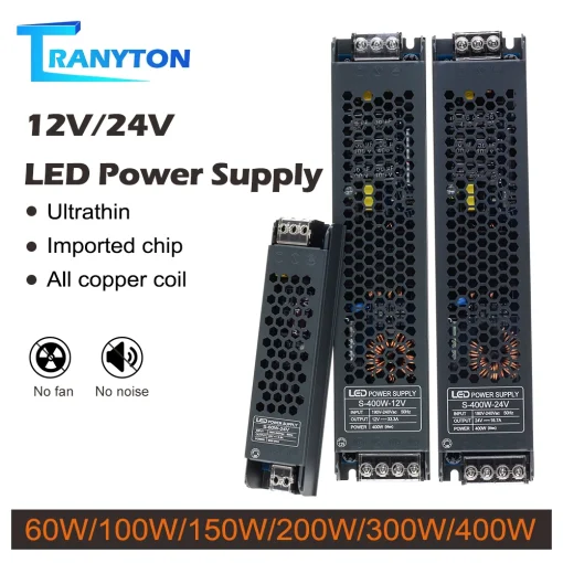 Fuente de alimentación LED DC 12V 24V