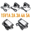 Fuente de alimentación LED de 15 V 220 V - 110 V CA a 15 V CA Adaptador universal Transformador UE EE. UU.