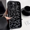 Funda de silicona con estampado de leopardo para iPhone