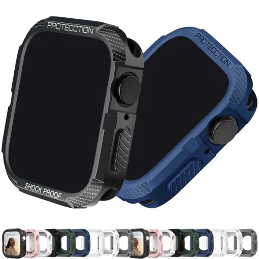 Funda resistente para Apple Watch 44mm 40mm 45mm 41mm 42mm 38mm