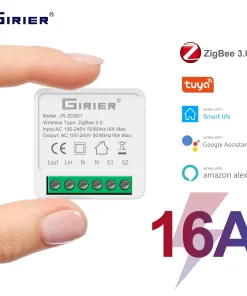 GIRIER Tuya Zigbee Módulo Interruptor Luz Inteligente