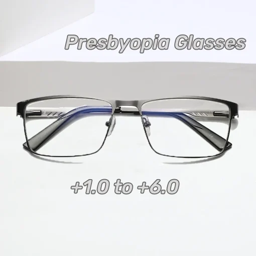 Gafas de lectura hombre metal grandes