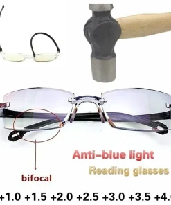 Gafas de lectura sin montura anti luz azul