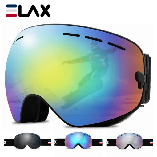 Gafas de nieve antivaho de doble capa ELAX