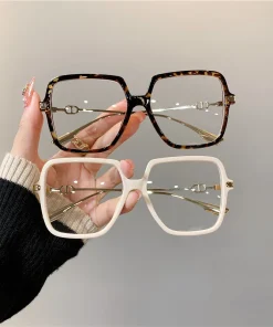 Gafas rectangulares de moda, grandes