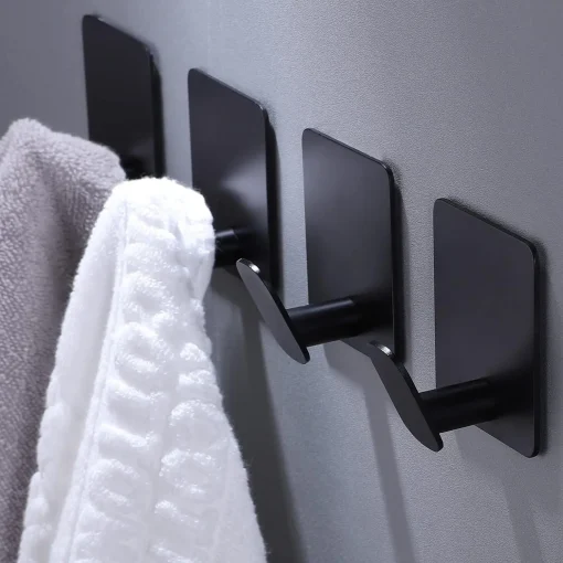 Ganchos autoadhesivos para batas de baño, acero inoxidable