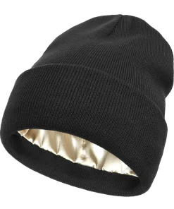 Gorra antiestática de raso para mujeres invierno