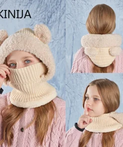 Gorra de Invierno Para Niños Balaclava de Lana