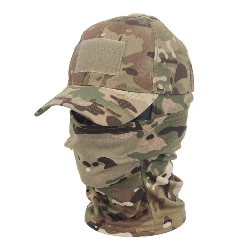 Gorra de béisbol de camuflaje, protección solar, transpirable