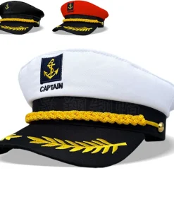 Gorra de capitán de yate adulto ajustable