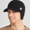 Gorra de invierno para hombre, tejida para ciclismo