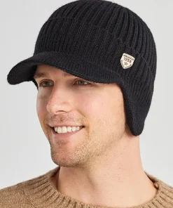 Gorra de invierno para hombre, tejida para ciclismo