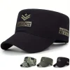 Gorra militar plana de capitán