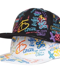 Gorras de béisbol unisex con graffiti de letras