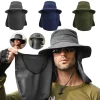 Gorras de pescador desmontables con visera