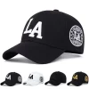 Gorras unisex con bordado de letras ajustables