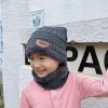 Gorro infantil terciopelo cálido invierno protección cuello