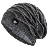 Gorros de invierno holgados unisex con forro de piel