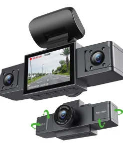 Grabador de vídeo de Dash Cam de 3 canales