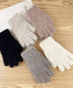 Guantes de punto cálidos de invierno