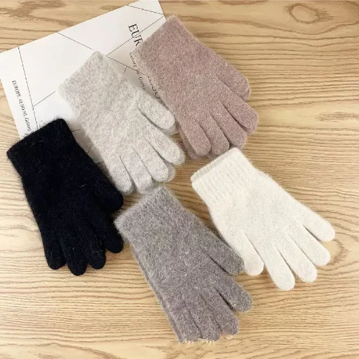 Guantes de punto cálidos de invierno