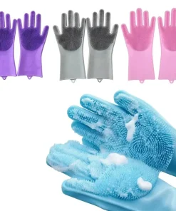 Guantes de silicona para fregar