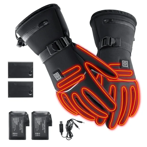 Guantes térmicos eléctricos para moto de invierno