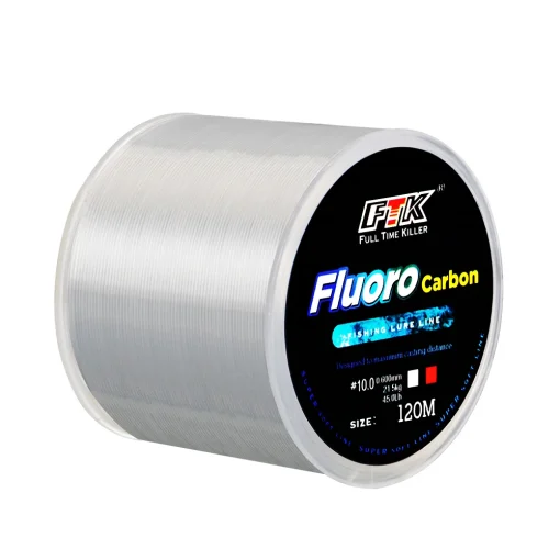 Hilo de pesca con revestimiento de fluorocarbono 120M