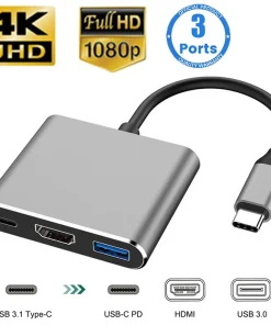 Hub USB 3 en 1 USB-C a HDMI