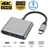 Hub USB 3 en 1 USB C a HDMI