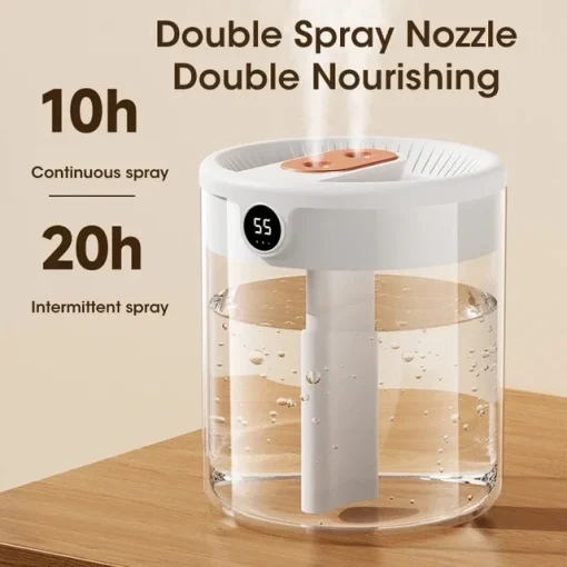 Humidificador atomizador de doble spray 2 L nuevo, USB