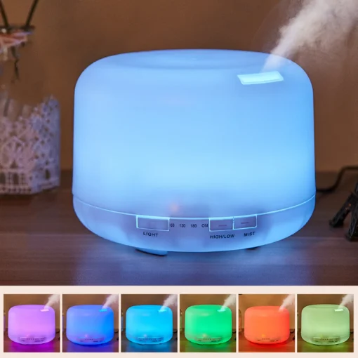 Humidificador de aire de 500 ml con difusor de aceites