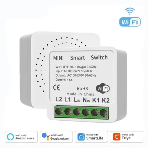 Interruptor WiFi inteligente 16A Tuya