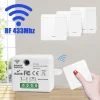 Interruptor de relé inalámbrico para pared 433 Mhz