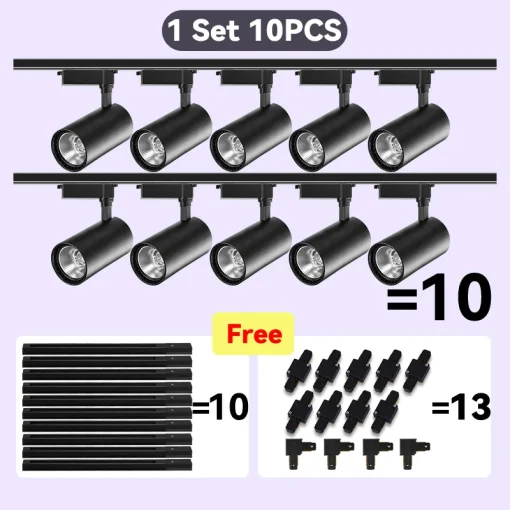 Juego de luces de carril de LED COB