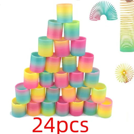 Juguete de círculo con resorte mágico 24PCS