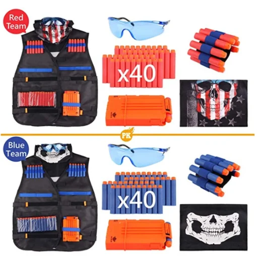 Kit de chaleco y traje suave para niños para Nerf N-Strike