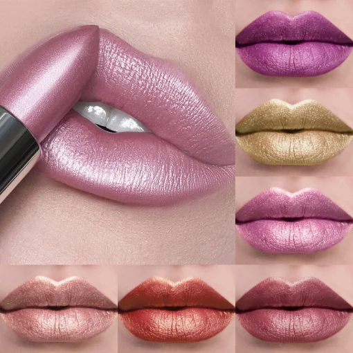 Labiales Metálicos Brillantes y de Alto Impacto