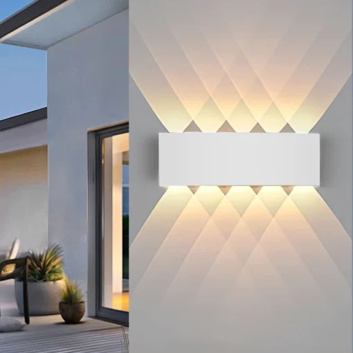 Lámpara LED de pared exterior impermeable